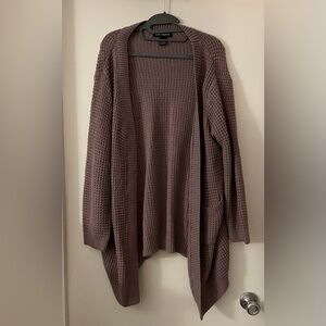 DUSTY LAVENDER CARDIGAN- SOHO APPAREL